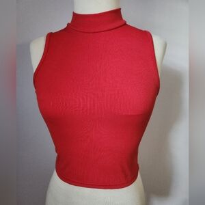 Mock neck crop top
